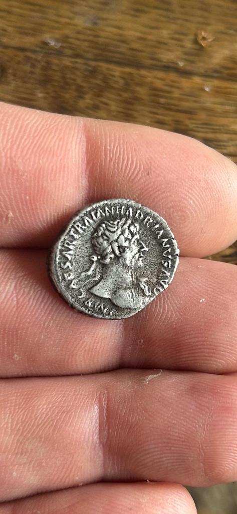 Denarius Hadrianus, Ophalen of Verzenden, Italië, Losse munt, Zilver