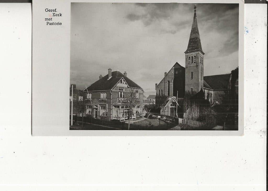s Gravenzande Gereformeerde Kerk met Pastorie 13-7-1963, Ophalen of Verzenden, 1960 tot 1980, Gelopen, Zuid-Holland