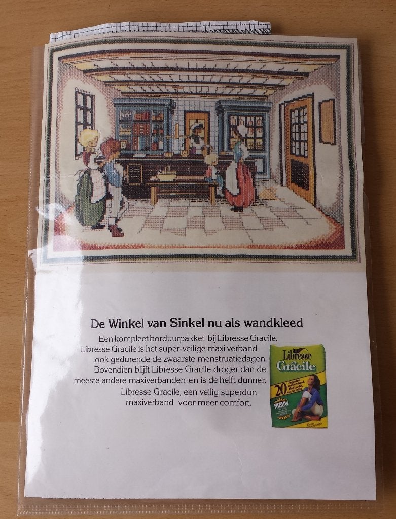 De Winkel van Sinkel Wandkleed Pakket - Libresse - jrn.80, Ophalen of Verzenden, Zo goed als nieuw, Nvt, Handborduren