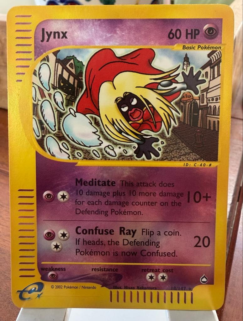 Jynx #18 (Reverse Holo) Pokemon Aquapolis, Hobby en Vrije tijd, Verzamelkaartspellen | Pokémon, Ophalen of Verzenden, Zo goed als nieuw