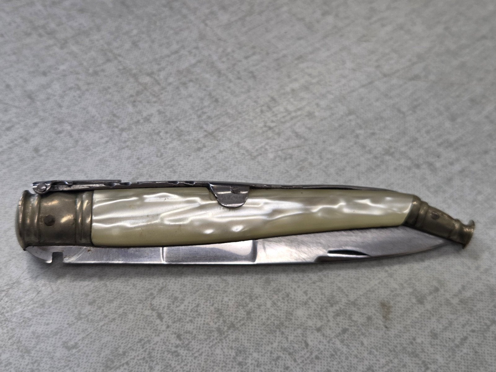 Antiek zakmes met parelmoer handvat, Ophalen of Verzenden