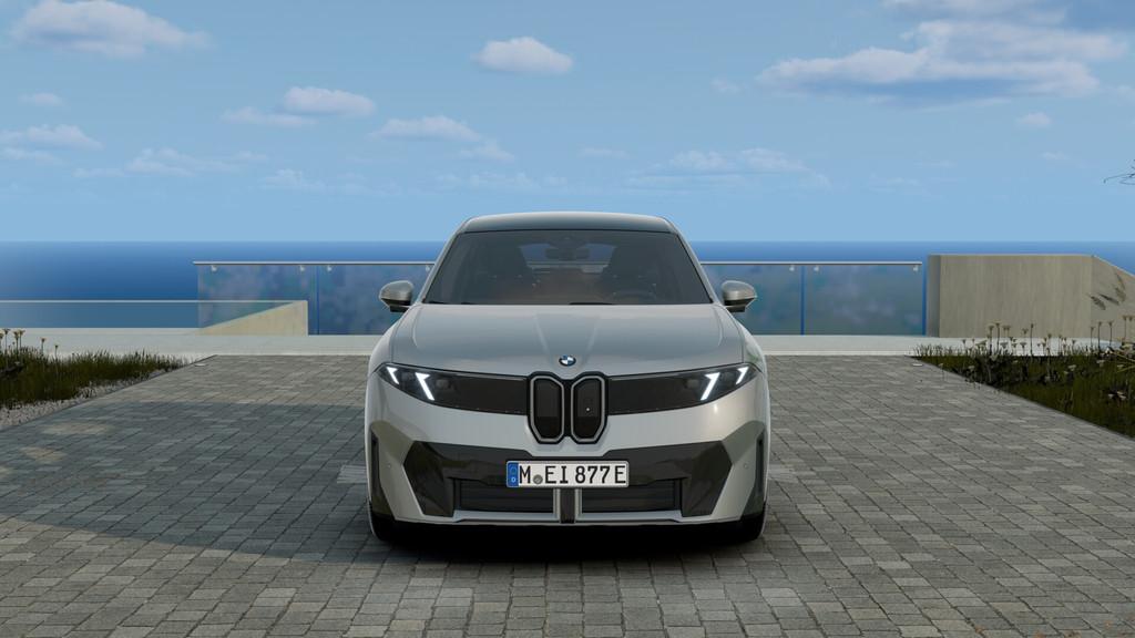 BMW iX3 40 eDrive M Sport / Panoramadak / Trekhaak / Stuurve, Auto's, BMW, Automaat, Achterwielaandrijving, Zwart, Leder