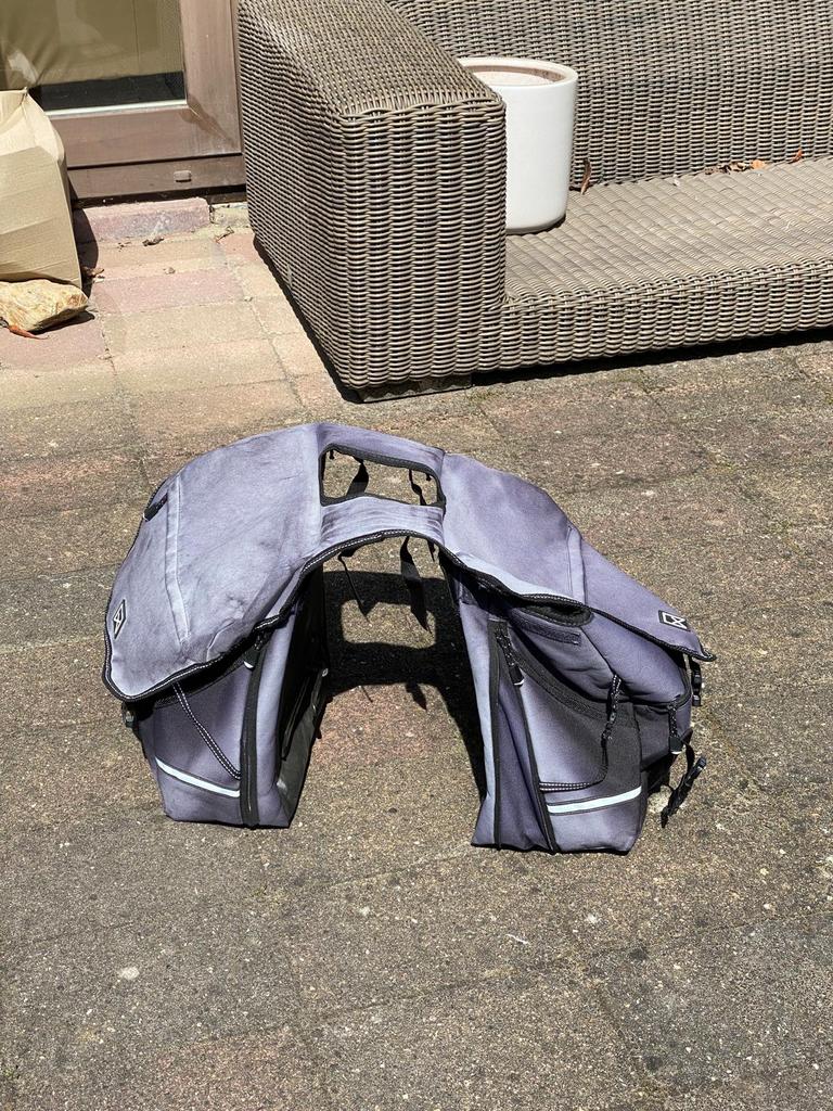 Willex dubbele bagage fietstas d15 x h40 x b30, Ophalen, Gebruikt