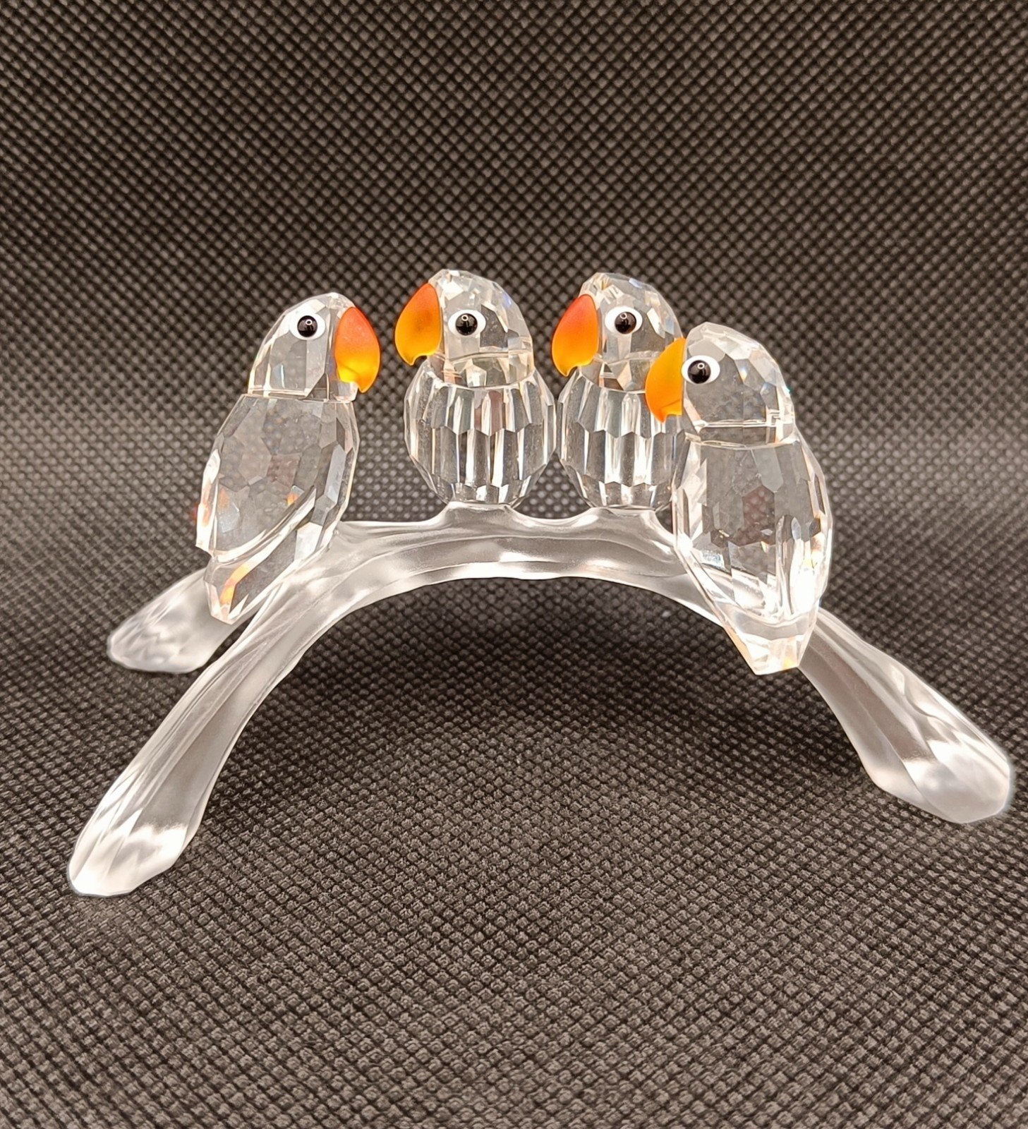 Swarovski papagaaien op stok, ., Ophalen of Verzenden, Zo goed als nieuw, Figuurtje