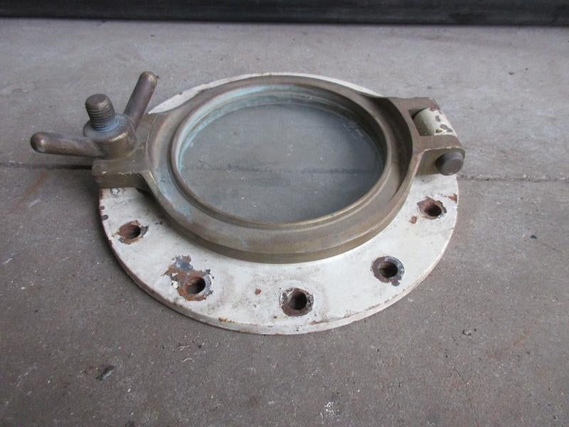 Patrijspoort 26,5 cm van messing + gietijzer, Ophalen, Gebruikt, Overige typen