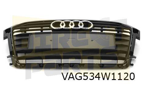 Audi A1 (1/15-11/18) voorbumpergrille (VMZ zwart) Origineel!, -, -, Nieuw, Audi
