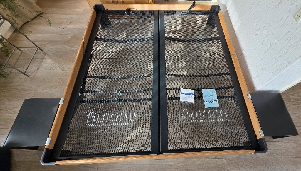 Auping Auronde 180x200 cm beuken, Ophalen, Gebruikt, Tweepersoons, 180 cm