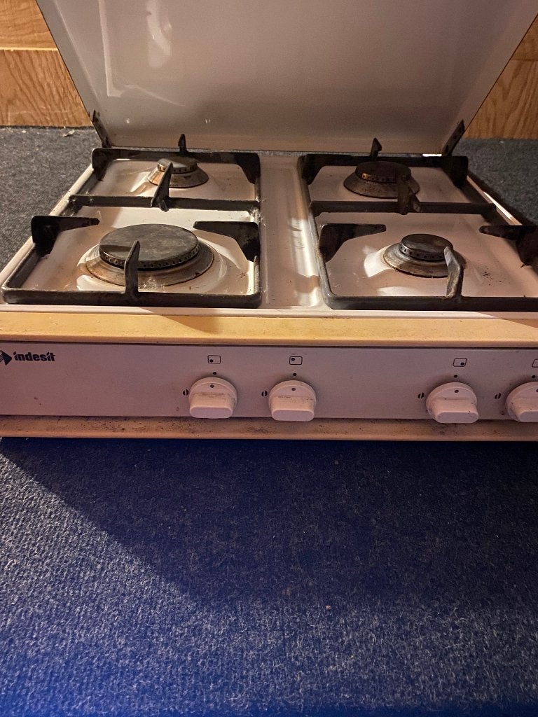 Vierpits gasstel, Witgoed en Apparatuur, Ophalen, Gebruikt, 4 kookzones, Gas