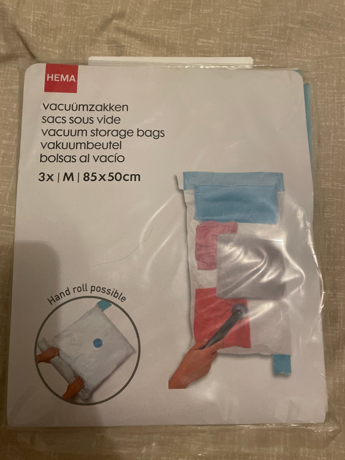 Hema Vacuümzakken 3x M (85x50cm) - Ongeopend, Ophalen, Nieuw