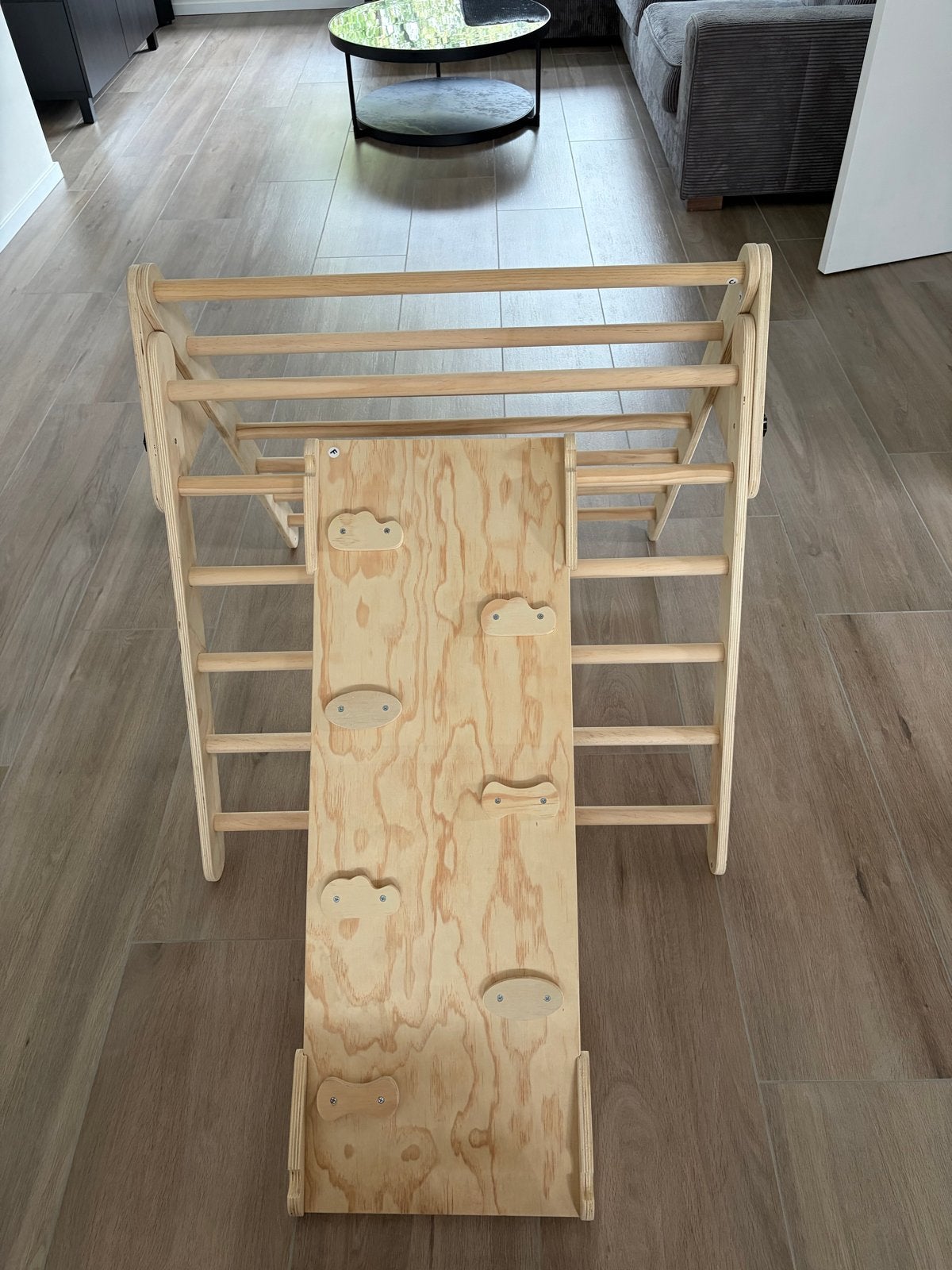 Buxibo XXL Klimrek Driehoek, Klimboog & Glijbaan, Ophalen, Zo goed als nieuw, Glijbaan, Aanbouwonderdeel