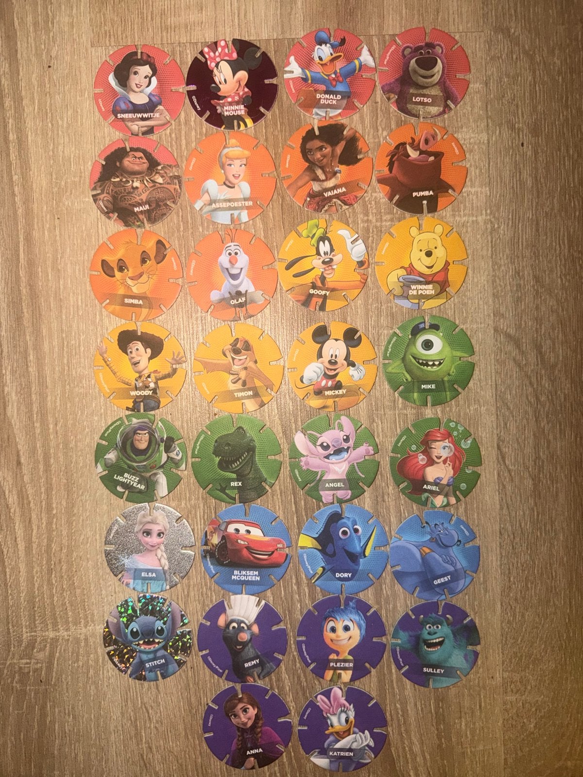 Disney diskeyz Tazo/Discs collectie – 30 stuks – compleet, Verzenden, Overige figuren, Nieuw, Overige typen