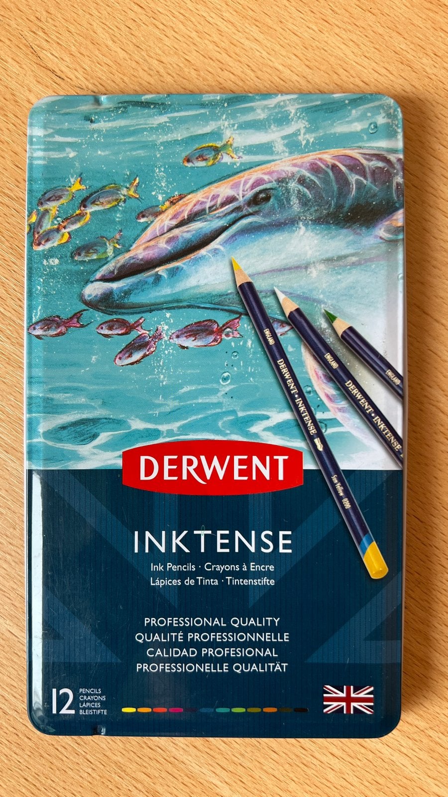 Derwent inktense potloden, Verzenden, Zo goed als nieuw, Potlood of Stift