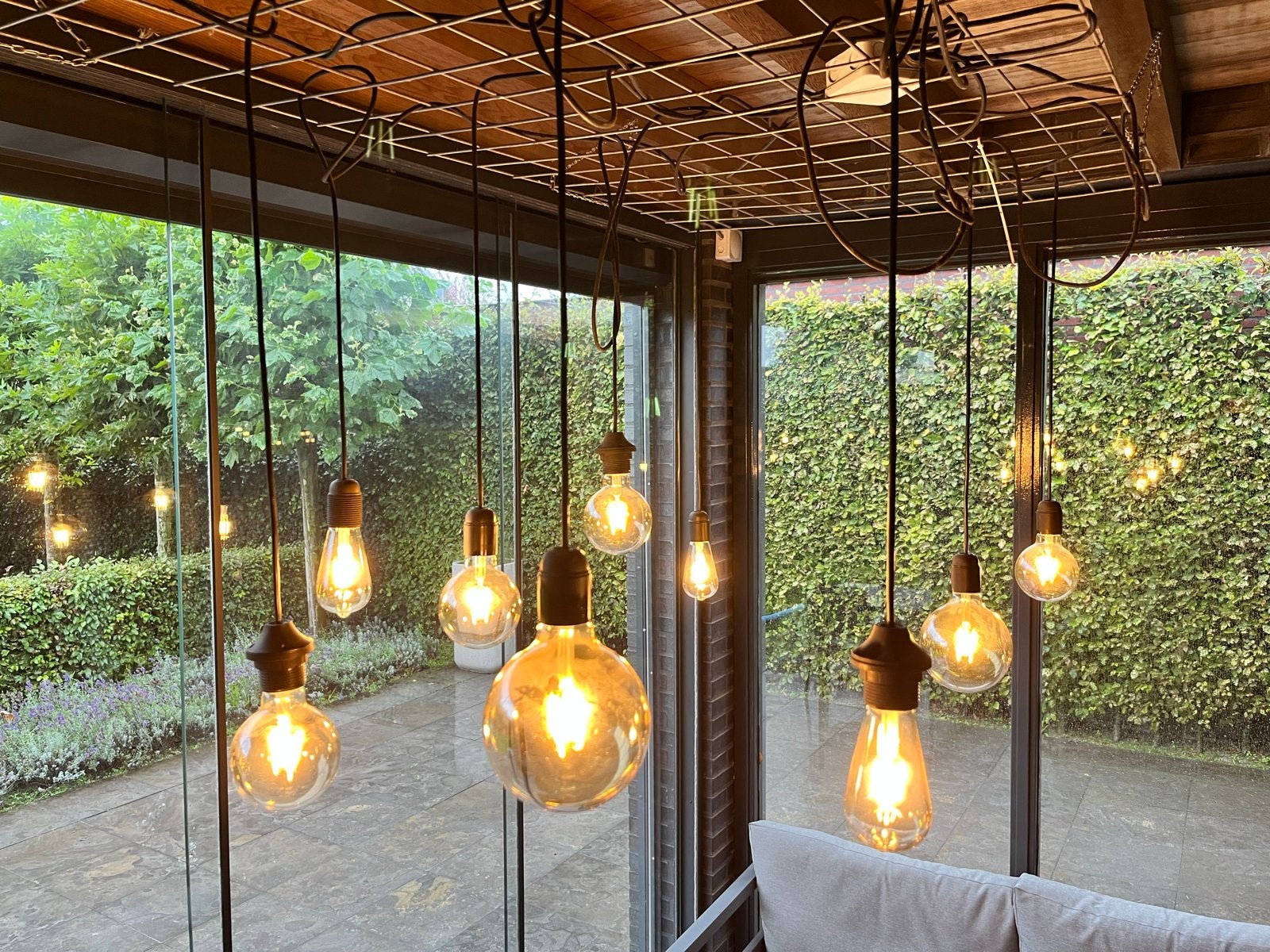 Set van 9 lampen, Ophalen, Gebruikt, Glas
