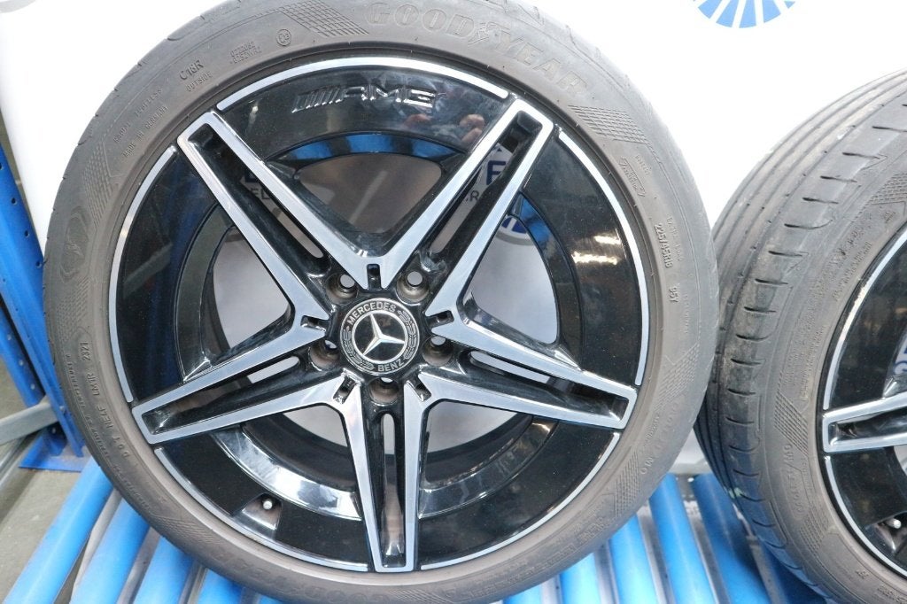 18 inch AMG velgen Mercedes C-Klasse W206 S206 origineel, 18 inch, Gebruikt, Banden en Velgen, Ophalen of Verzenden