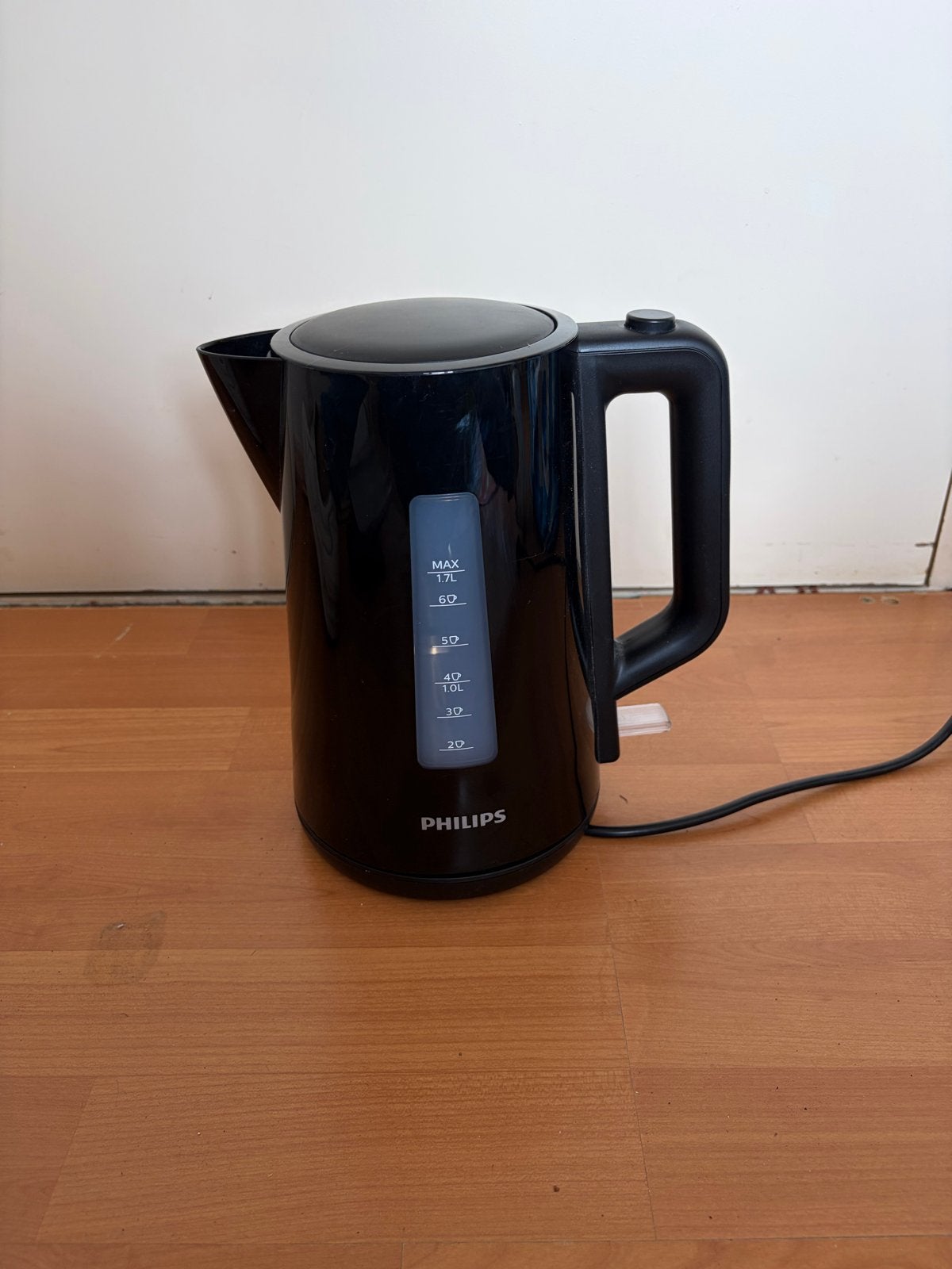 Philips waterkoker - Zwart - 1.7L inhoud, 1 tot 2 liter, Ophalen of Verzenden, Nieuw, Draadloos