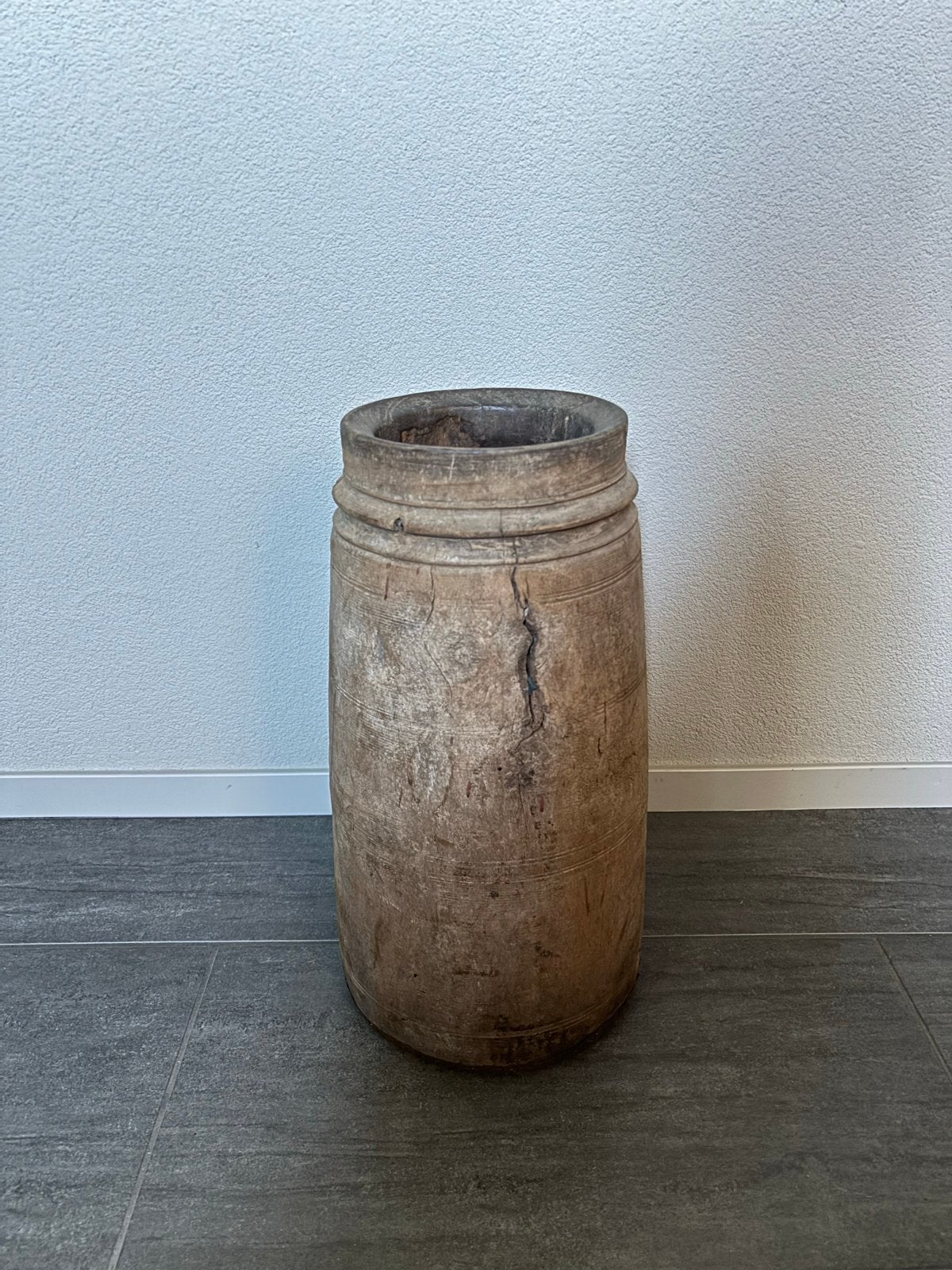 Antieke houten pot - Rustieke decoratie, Ophalen