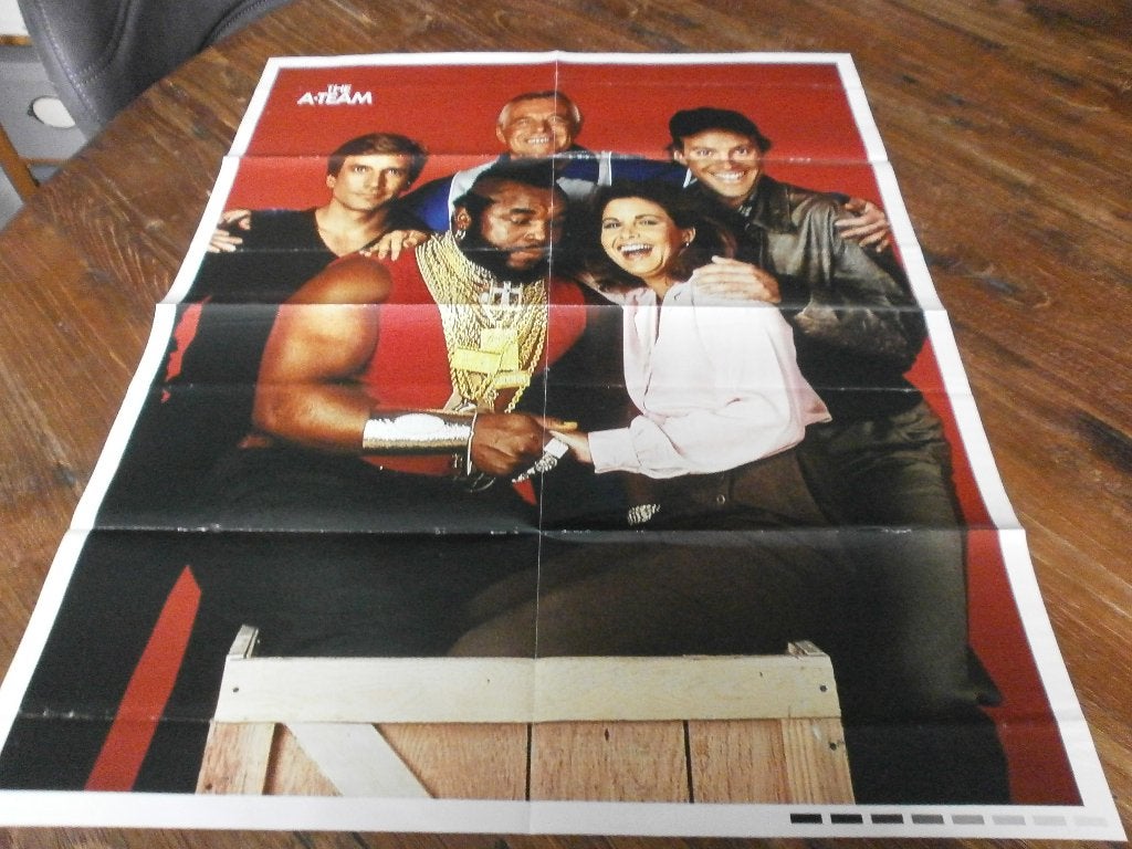 mooie xl poster jr 80 The A-team /  Motorhead heavy sound, Verzamelen, Posters, Verzenden, Zo goed als nieuw, A1 t/m A3, Film en Tv