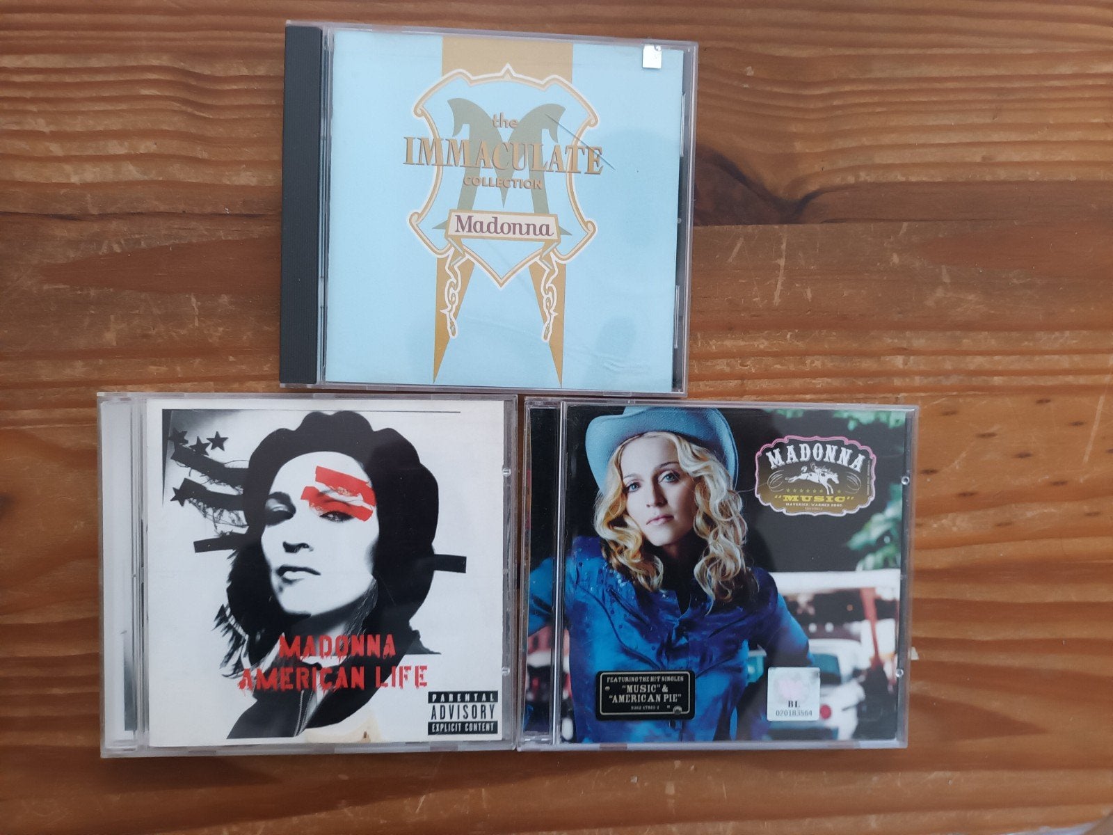 Madonna CD's: The Immaculate Collection,American Life, Music, Gebruikt, Pop, Ophalen of Verzenden, Inclusief doosje