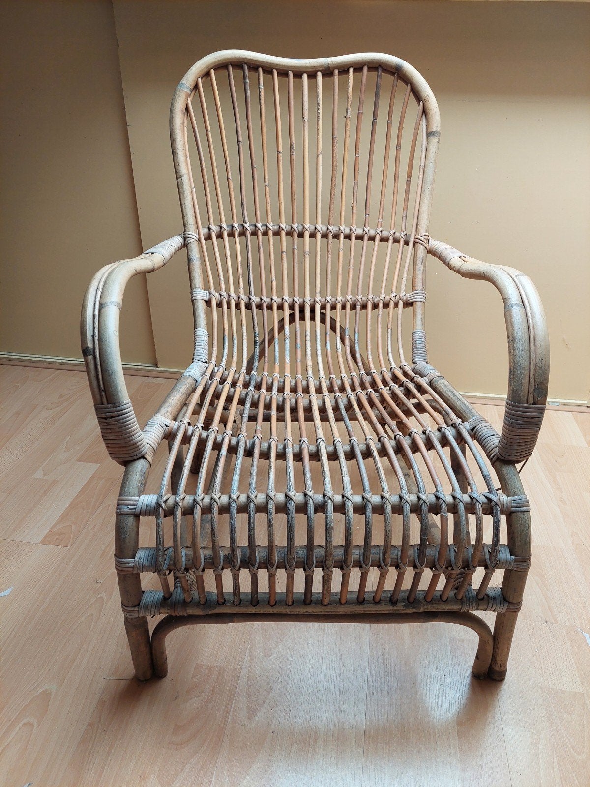 Rotan Spijlstoel, Ophalen, Gebruikt, Rotan