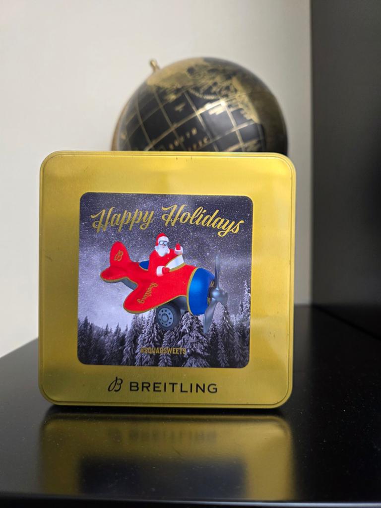 Breitling Snoopy Happy Holidays Blikje, Ophalen of Verzenden, Zo goed als nieuw, Overige, Overige merken