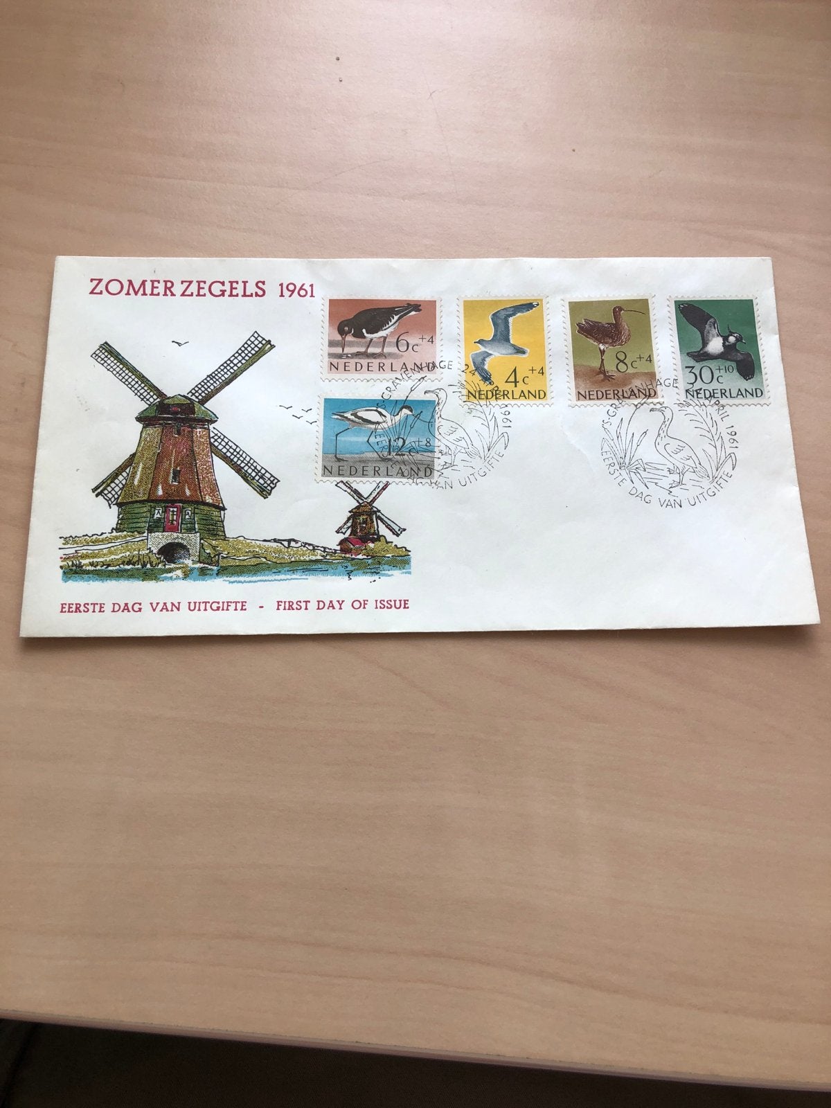 Zomerzegels 1961 Eerste Dag van Uitgifte, Postzegels en Munten, Postzegels | Eerstedagenveloppen, Ophalen of Verzenden, Beschreven