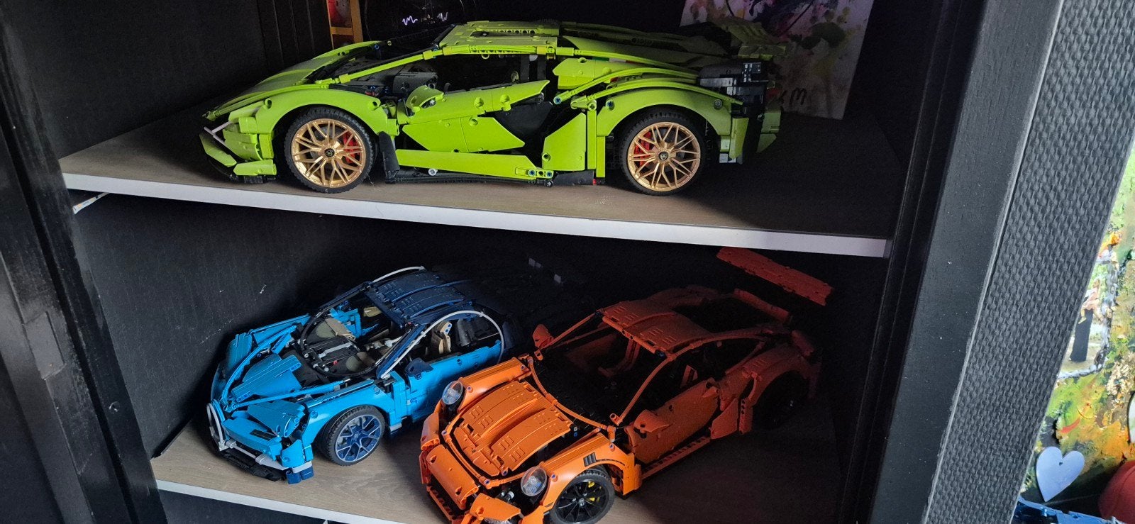 Lego Technic Supercars bugatti mclaren porche ferrari lambo, Ophalen, Zo goed als nieuw