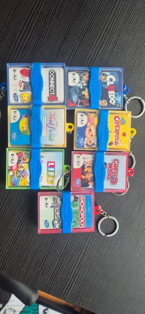 Hasbro Mini Spellen Sleutelhangers - Diverse Spellen, Een of twee spelers, Ophalen of Verzenden, Nieuw, Hasbro