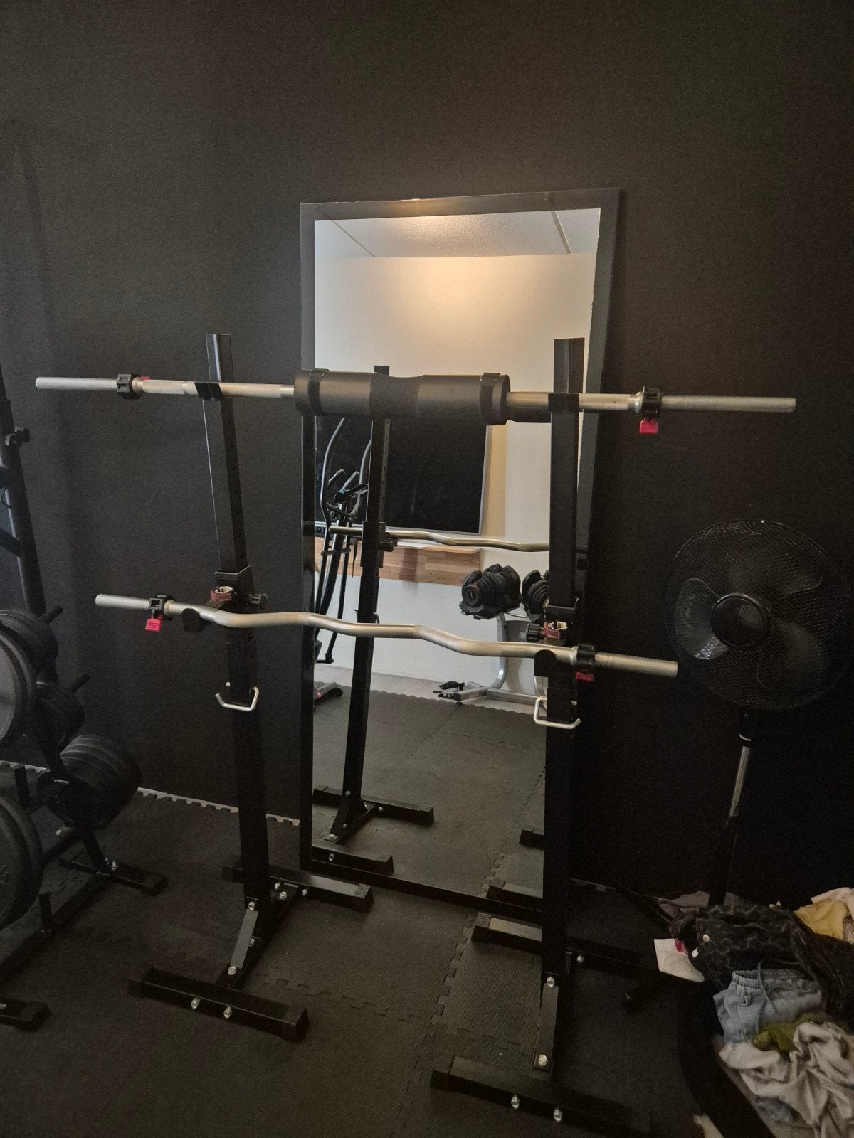 Bench/Squat Rack Inc gewichten 116kg!, Ophalen, Gebruikt
