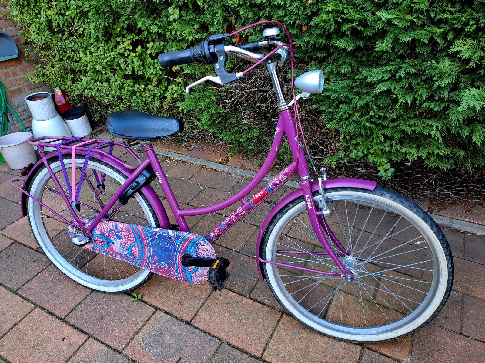 ALPINA meisjesfiets, Ophalen, ALPINA 24 inch, Handrem, Trommelrem
