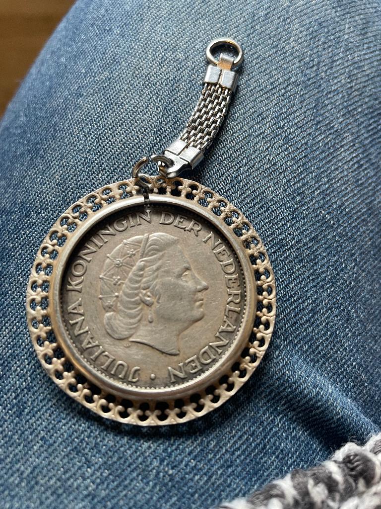 Zilveren Juliana rijksdaalder  1961, Postzegels en Munten, Munten | Nederland, Ophalen of Verzenden, Koningin Juliana, 2½ gulden