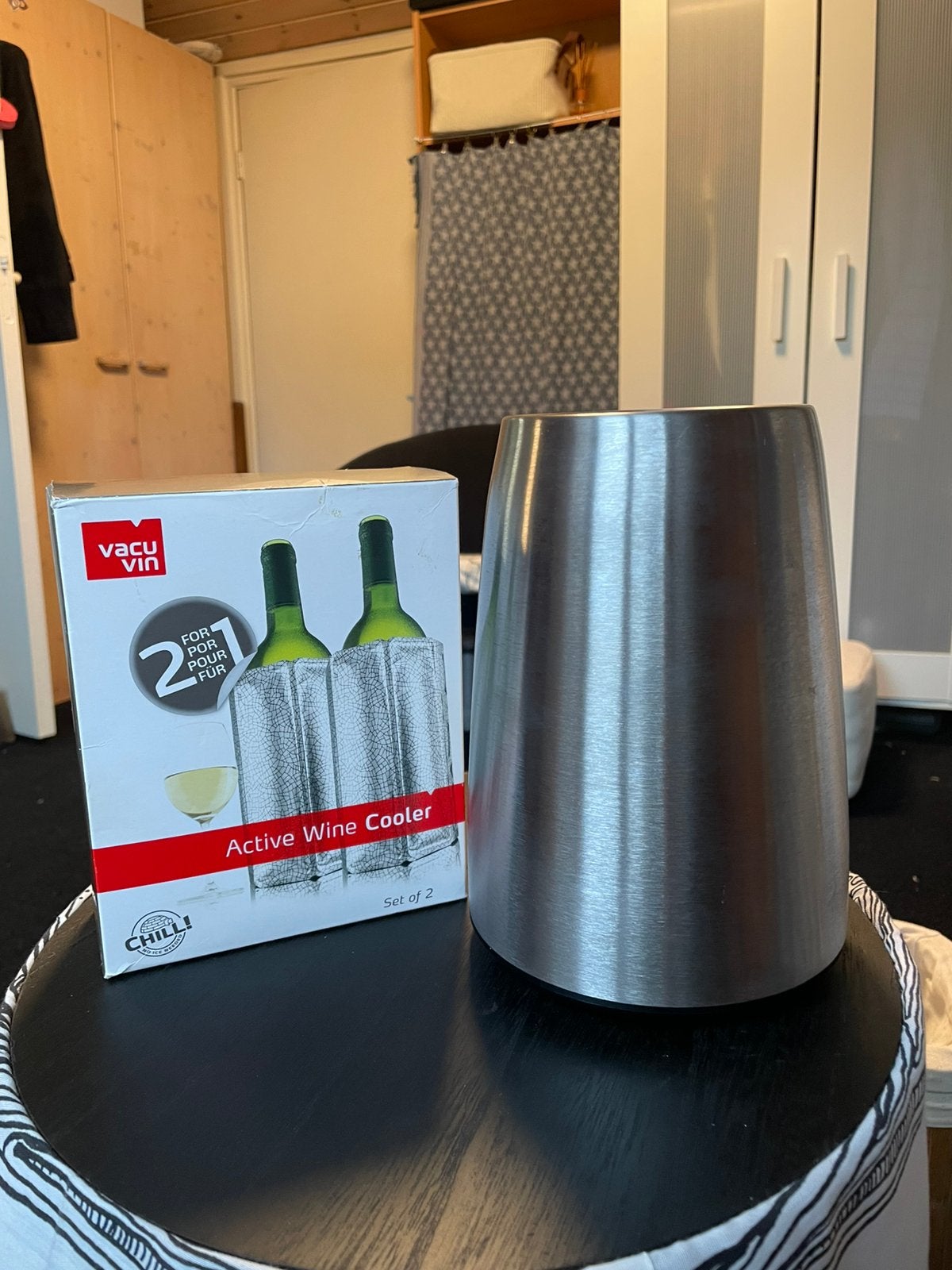 Vacuvin Elegant met 2 active wine cooler elementen, Ophalen, Nieuw