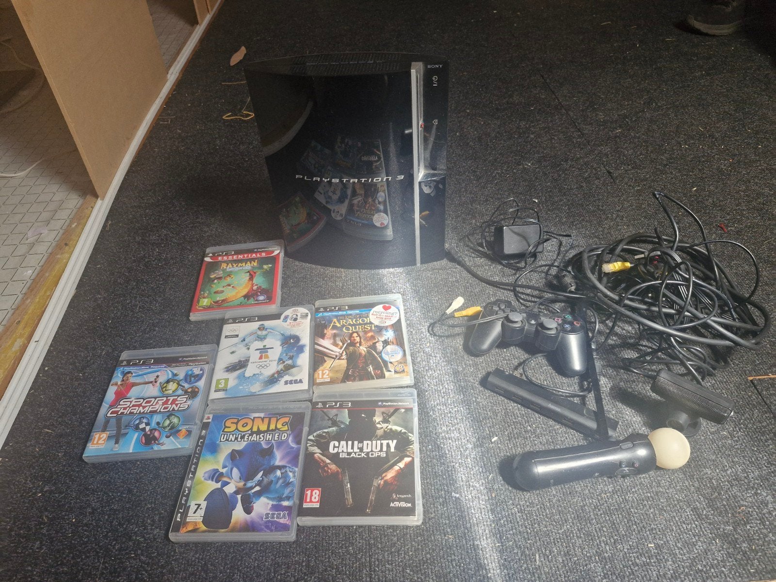 PlayStation 3 met 6 spellen en accessoires, Spelcomputers en Games, Games | Sony PlayStation 3, Gebruikt, Overige genres, 3 spelers of meer