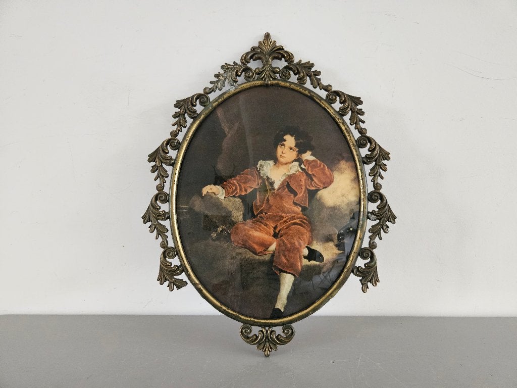 Goudkleurig metalen lijst, Ophalen of Verzenden