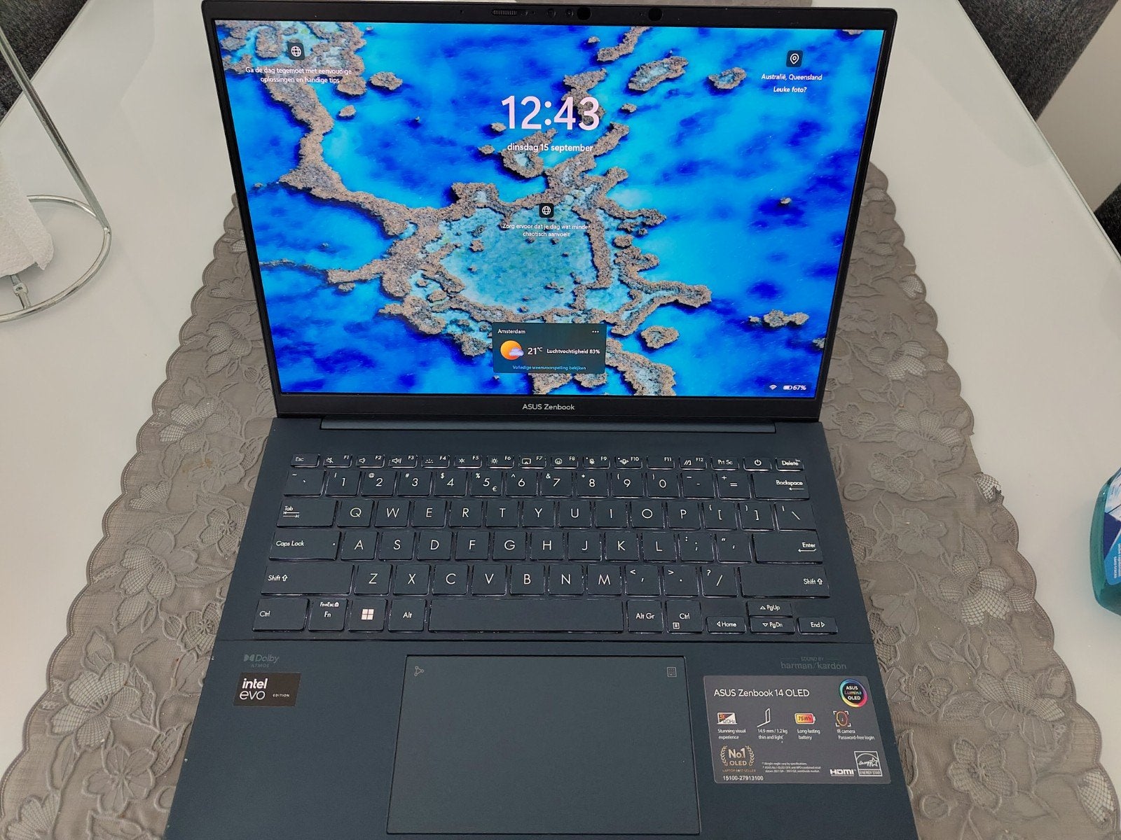ASUS Zenbook 14 OLED - Krachtige en Stijlvolle Laptop, Intel Core Ultra 9 185H, ASUS, 14 inch, Ophalen of Verzenden