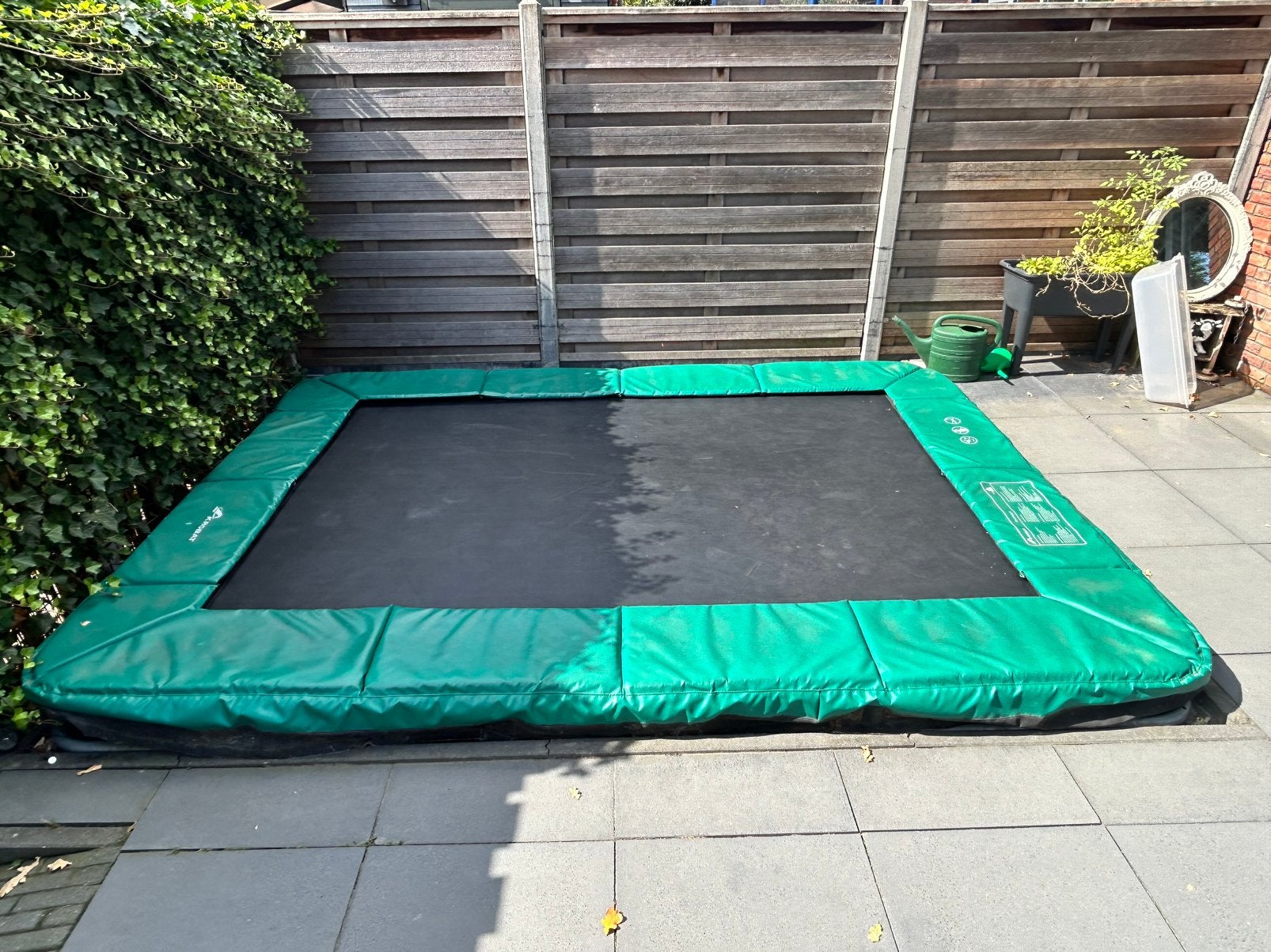 Akrobat Trampoline Orbit Inground met passend afdekhoes, Ophalen, Gebruikt