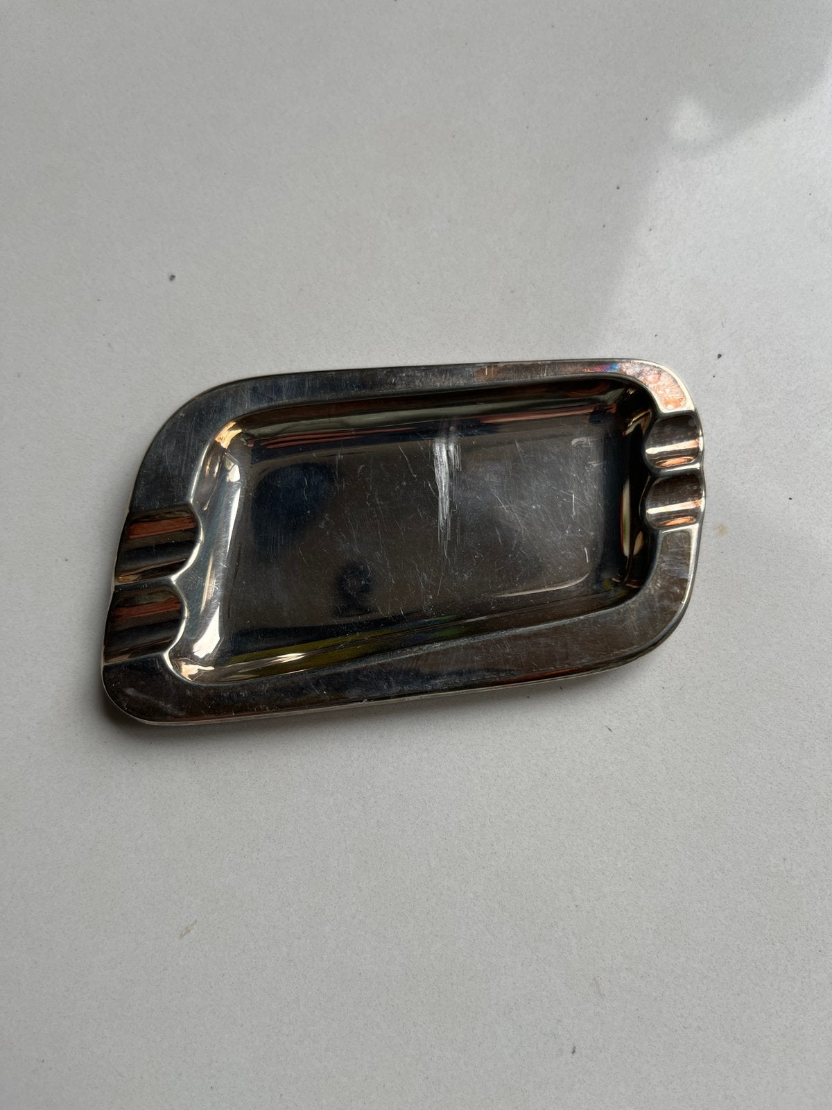Wiskemann Art Deco Asbak verzilverd  Jaren '30, Ophalen of Verzenden, Zilver