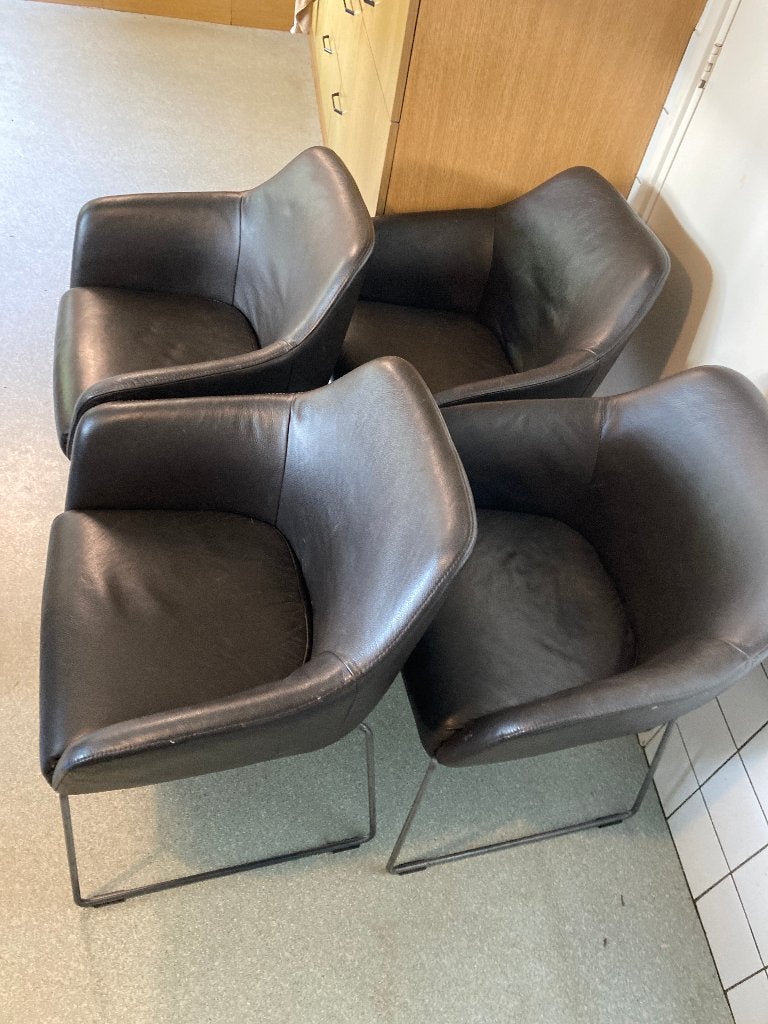 Eetkamerstoelen (ikea tossberg zwart), Ophalen, Gebruikt, Zwart, Vier