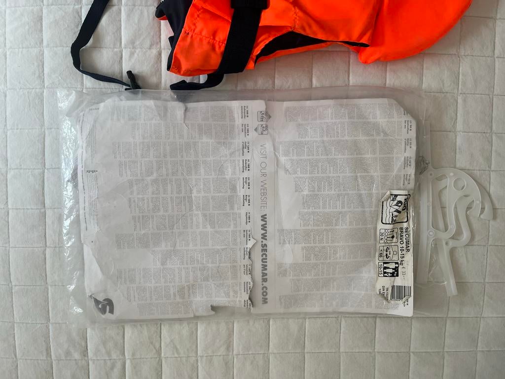 Secumar Bravo 10-15 kg reddingsvest voor kinderen, Watersport en Boten, Watersportkleding, Ophalen of Verzenden, Zo goed als nieuw