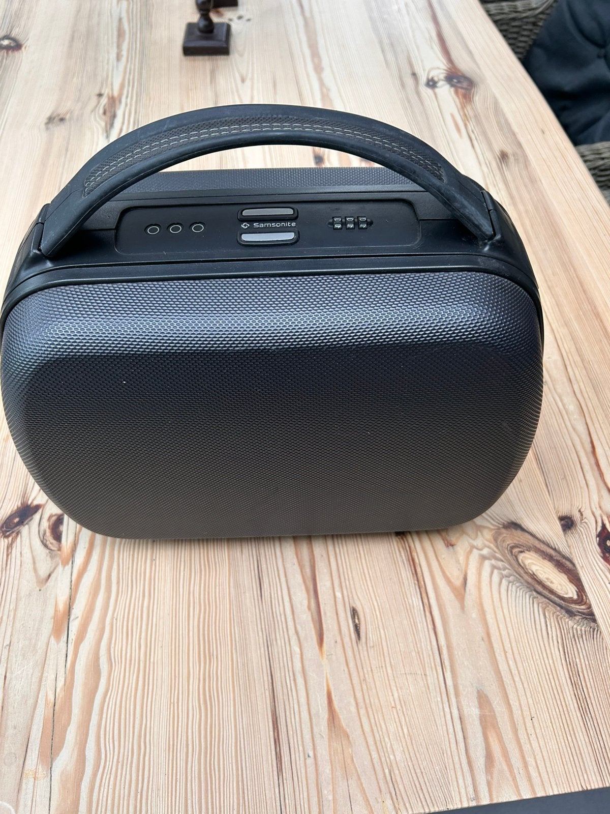 Samsonite beautycase hardcase, Gebruikt, Blauw, Met slot, Ophalen of Verzenden
