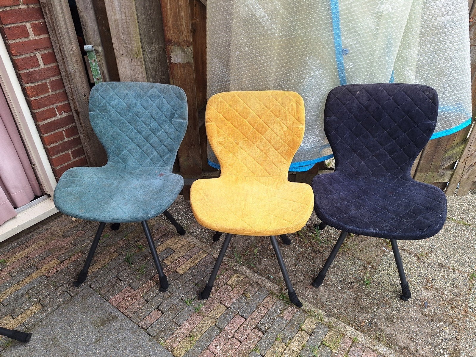 Velvet stoelen Kwantum kleurrijk, Ophalen, Overige kleuren