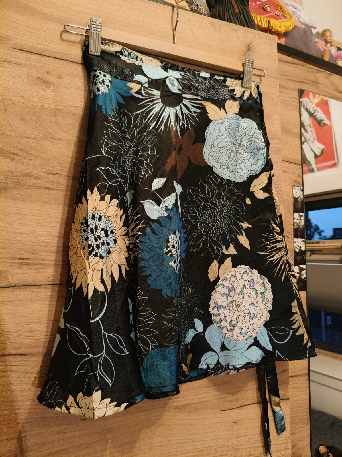 Vintage Bloemen Wikkel Mini Rok - Boho Chic Rayon, Kleding | Dames, Vintage / Geen merk, Meerkleurig, Ophalen of Verzenden, Zo goed als nieuw