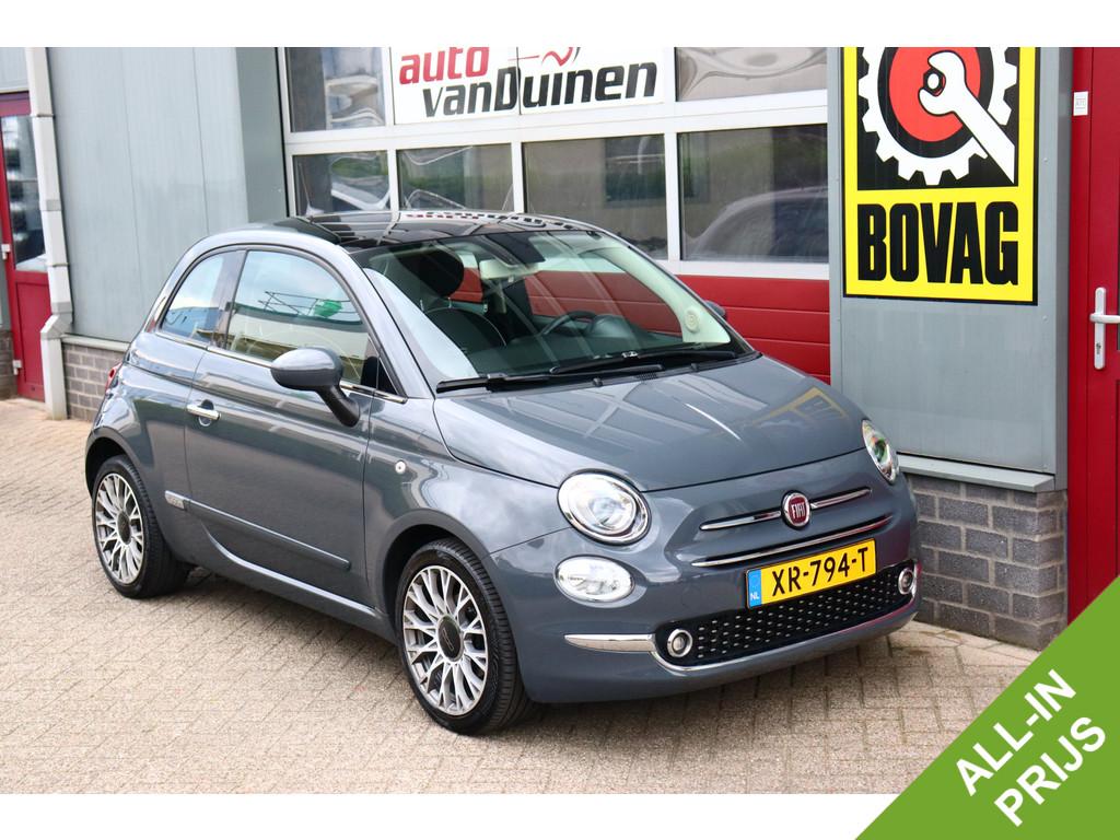 Fiat 500 0.9 TwinAir Turbo Collezione O.a: Navi, PDC, DAB, C, Voorwielaandrijving, Stof, Gebruikt, Met garantie (alle)