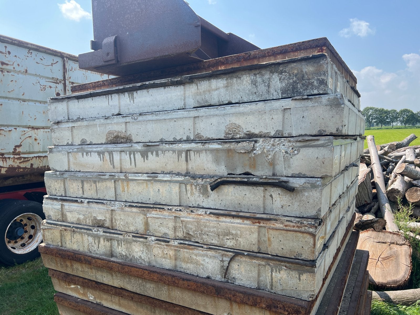 Vloeistofdichte platen (2x2x0.19m) - 6 stuks, Ophalen, Gebruikt, Overige materialen, 100 mm of meer