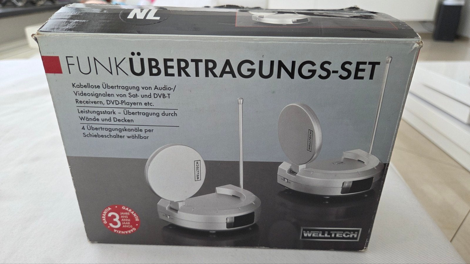 Welltech Funkübertragungs-Set - Draadloze AV-zender, Ophalen of Verzenden, Zo goed als nieuw, Minder dan 2 meter, Overige kabels