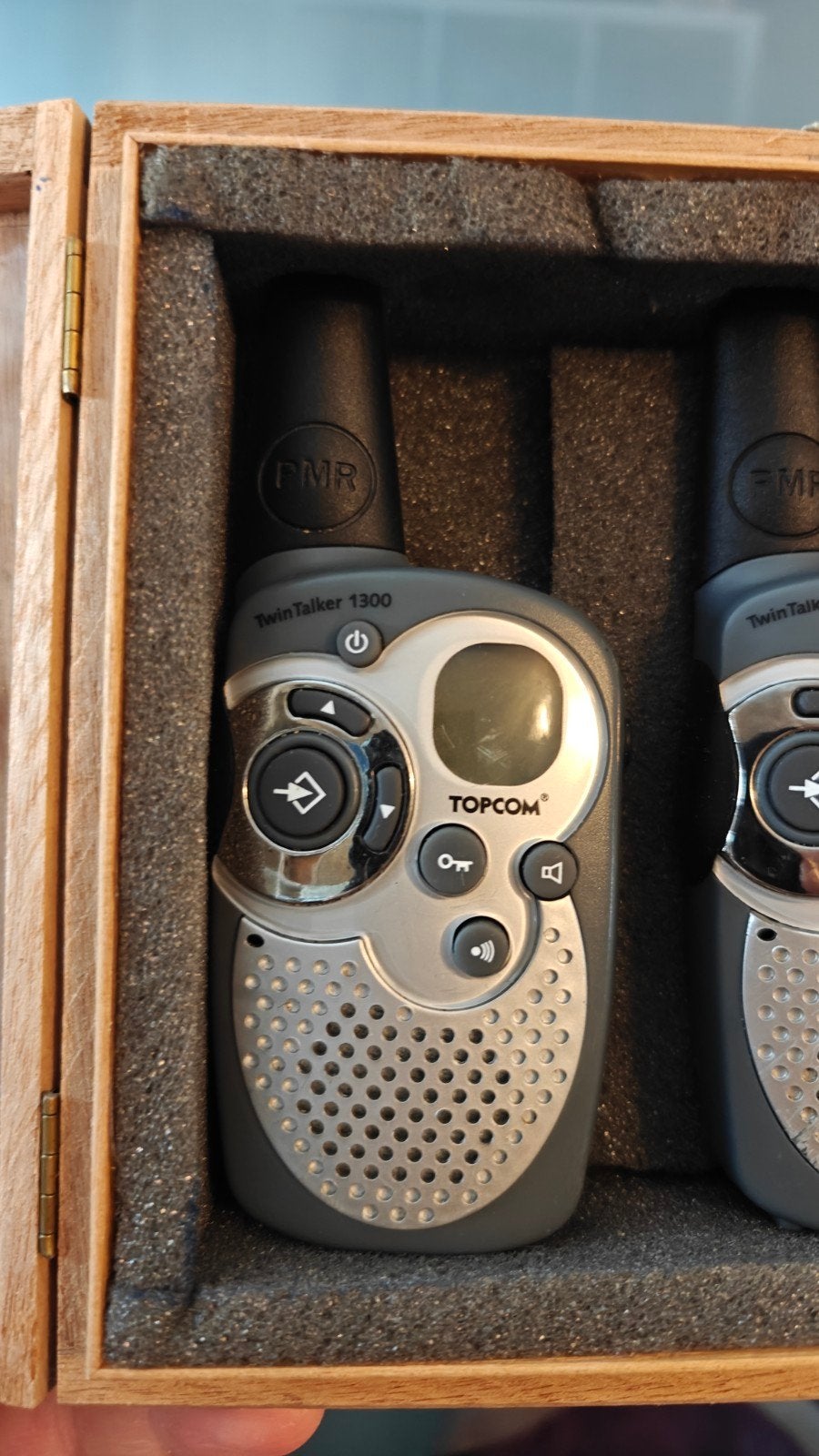 Topcom TwinTalker 1300 Walkie-Talkie Set (defect), Met broekklem, Ophalen of Verzenden, Portofoon of Walkie-talkie, Niet werkend