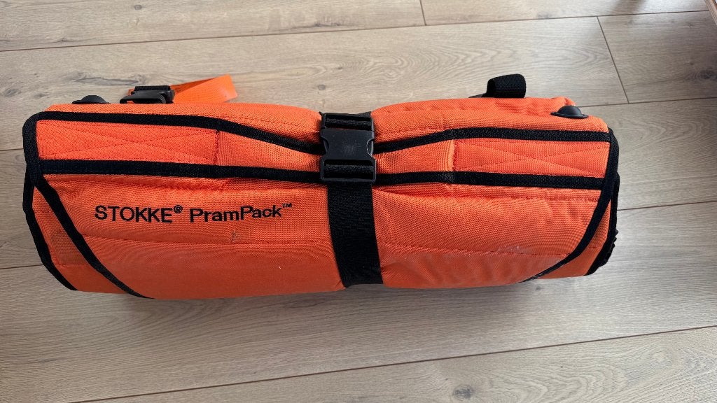 Stokke PramPack Reistas voor Kinderwagen - Oranje met Zwart, Ophalen, Gebruikt, Kinderwagen, Overige merken