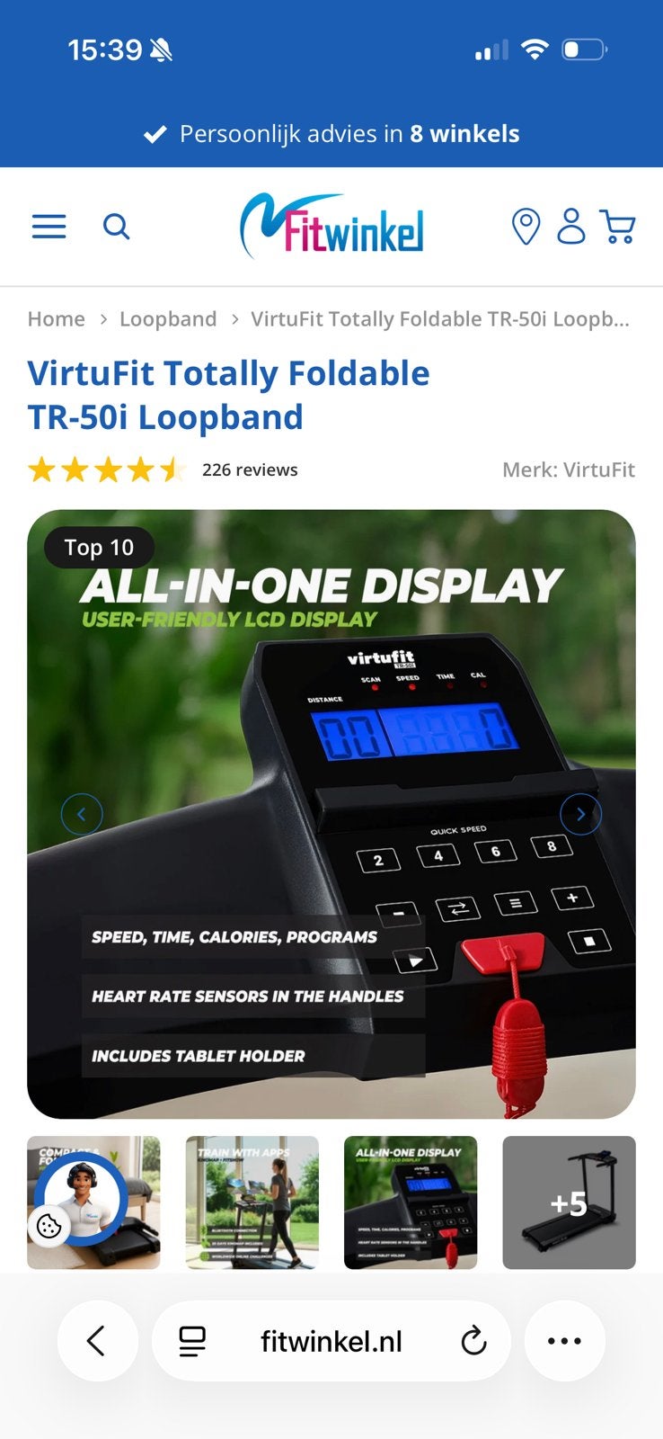 Een splinternieuwe  TR-50i loopband., Ophalen of Verzenden, Nieuw, Loopband