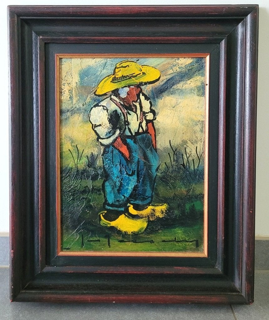 Stefan TESSELY, Rustend, Antiek en Kunst, Kunst | Schilderijen | Klassiek, Paneel, Portret of Personen, Ophalen of Verzenden, Olieverf
