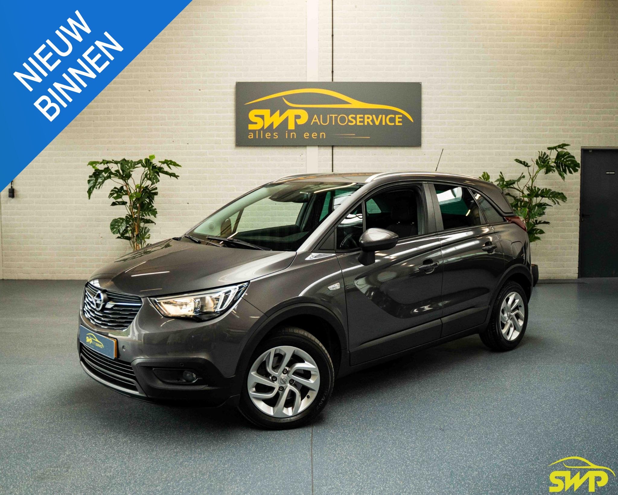 Opel Crossland X 1.2 Turbo | 130pk | Navi via Carplay | Cam, Auto's, Stof, Gebruikt, 1199 cc, Bedrijf
