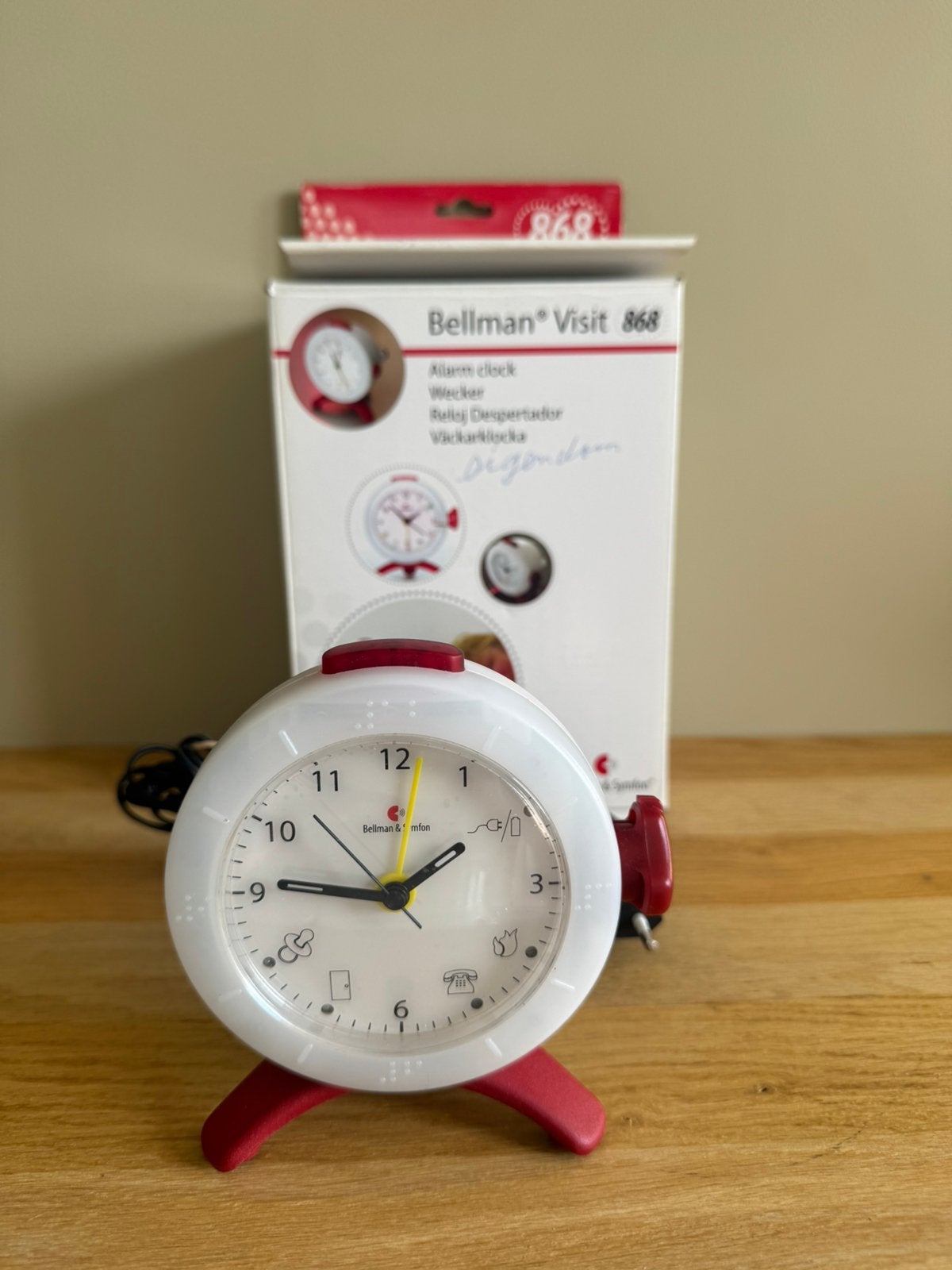 Bellman & Symfon Visit 868 Wekker voor slechthorenden, Ophalen of Verzenden, Zo goed als nieuw